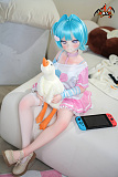 座るポーズ アニメ風 ポップカラー 121cm美乳 バスト大 魔族人形 MOZUDOLL 咲初