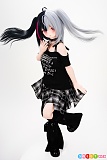ゴシックパンク ジャンプのポーズ アニメ風 ラブドール コスプレ風 R05小暗 人気 145cm 貧乳 XYGO 許願谷