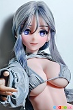 グレーパーカーを羽織ったリアルアニメラブドール AHR017 浅野塔莉 二次元ダッチワイフ ElsaBabe 144cm M 巨乳 