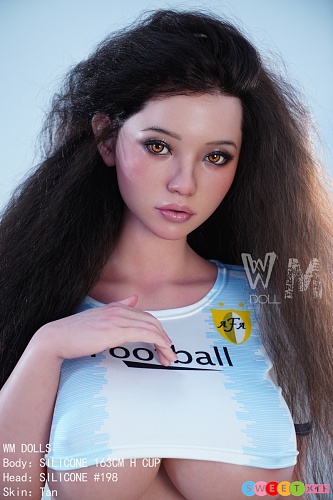 WM Doll ラブドール 163cm Hカップ #198メイク② 欧米系運動美女 小麦色肌 シリコンヘッド  フルシリコン製