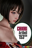 ボンブヘア 横顔 リアルドール 軽量 シリコン製 ダッチワイフ アート技研 Art-doll 153cm Eカップ 源千織
