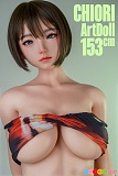 リアル系ラブドール パイズリ 軽量 シリコン製 ダッチワイフ アート技研 Art-doll 153cm Eカップ 源千織