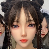 Real girl A工場製 L17 エルフ耳 シリコンヘッド単体 高級職人メイク ROS口開閉機能あり ダーク系美少女 リアルドール 140-168cmのボディに適用