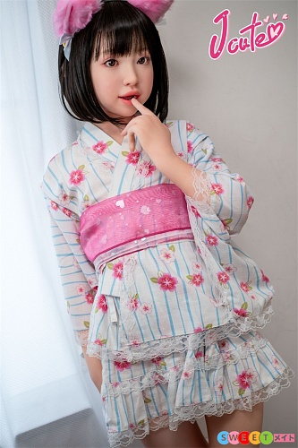 J-cute 可愛いピンク浴衣姿 128cm バスト平 AGB37幼澪 小柄で愛らしいの子 高級 シリコン製 sexdoll 軽量