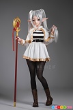 アニメ風 白いワンピース 正面立ち姿 N02Aヘッド 芙莉莲Frieren 146cmCカップ BCDOLL 等身大 シリコン製 ラブドール 二次元美少女