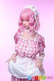セックスドール 巨乳 萌え系メイド美少女 ラブドール シリコン製 リアル皮膚メイク付き FUDOLL 152cm Fカップ 忆夏ヘッド 