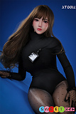 lovedoll 最新 軽量 セクシーな黒いストッキングの美人 シリコンヘッド 布製ドール
