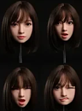 Real girl A工場製 L22 ダウナー系美少女 フェイシャルEX機能対応可能 シリコンヘッド単体 高級職人メイク ROS口開閉機能あり リアルドール 140-168cmのボディに適用