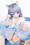 アニメ風 ダッチワイフ 可愛い猫耳娘 香風智乃のコスプレ シリコンヘッド TPE製ボディ XYGO(許願谷) 145cm Aカップ 智乃ヘッド