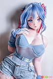 正面を見つめる青髪美少女 RAHC028 歌代和希 157cm 巨乳 Elsababe フルシリコン製二次元ドール