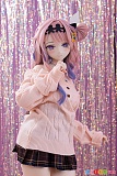 ピンクニットとチェック柄スカート姿で微笑む魔物姫 娅娅（ダーニャ）155cm フルシリコン製二次元ドール