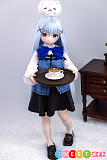 アニメ風セックスドール かわいい制服美少女 PVCヘッド+TPE製ボディ 等身大 フィギュア 高品質 JSLDOLL 120cm AAカップ 貧乳 小香ヘッド