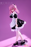 BCDOLL F06 ミナ 63cm Eカップ PU製ヘッド＋シリコンボディのミニアニメドール、メイド服・横向き立ち・全身