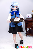 アニメ風セックス人形 かわいい制服美少女 PVCヘッド+TPE製ボディ 等身大 フィギュア 高品質 JSLDOLL 120cm AAカップ 貧乳 小香ヘッド