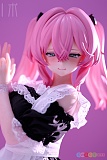 BCDOLL F06 ミナ 63cm Eカップ PU製ヘッド＋シリコンボディのミニアニメドール、メイド服・上半身・手を上げるポーズ