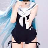 XYGO(許願谷) アニメドール 145cm Aカップ 智乃ヘッド 香風智乃のコスプレ ラブドール 貧乳 シリコンヘッド+TPE製ボディ