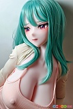 Elsababe AHRC033 白井美野 157cm 巨乳 セックスドール 横向きアングルでグリーンヘアを見せる撮影
