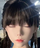 Real girl A工場製 L22 凛とした黒髪美人 フェイシャルEX機能対応可能 シリコンヘッド単体 高級職人メイク ROS口開閉機能あり リアルドール 140-168cmのボディに適用