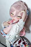ELsababe 桃井望 AHR026 144cm セックスドール、横向きで青い衣装を見せる姿