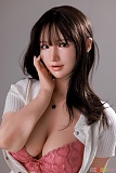 Top-Sino Doll 149cm Eカップ T50 米心 ラブドール 黒髪ロングと柔らかな表情の顔アップ