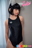 エロ人形 小柄 貧乳 スク水美少女 リアル人形 軽量 高級 シリコン製 J-cute 137cm バスト平 AGD26 夏美