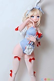 ラブドール Elsababe 144cm巨乳 小島千鶴、兎耳メイド 立ち全身