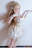 RAD020 古川夏希 Elsababe 148cm 巨乳 アダルトドール 正面全身 白いドレスで両手を広げた立ち姿