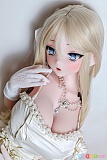 RAD020 古川夏希 148cm 巨乳 Elsababe アニメドール 斜め上半身 指を口元に添えた金髪ロング姿