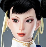 Game Lady No.47_1 ROS機能付き 中華風 エロフィギュア 春麗コスプレ 169cm Fカップ シリコン ラブドール 高級 筋肉質ボディ