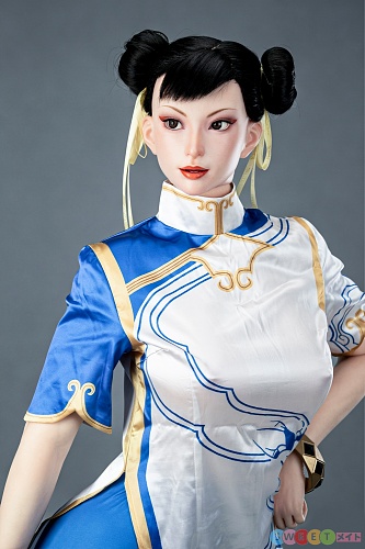 Game Lady No.47_1 ROS機能付き 中華風 エロフィギュア 春麗コスプレ 169cm Fカップ シリコン ラブドール 高級 筋肉質ボディ