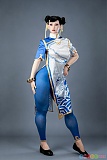 No.47_1 169cm Fカップ Game Lady ダッチワイフ 全身正面 片手を腰に添え脚を開く立ち姿