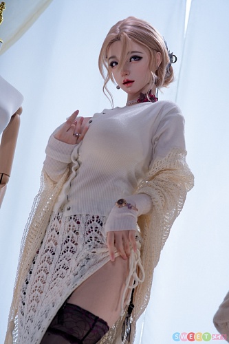 Jiusheng doll 162cm Jカップ #126B Enshioヘッド 上品な白ニット姿 セックスドール 153cm Dカップ シリコン製 宣材画像はROS口開閉機能付き 超擬真肌テクスチャー付き