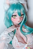 140cm 巨乳 Elsababe AHR037 浅羽夏子 ラブドール 顔アップ 顎に手を添えるポーズ