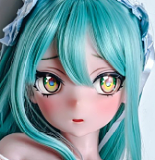 ElsaBabe アニメ風 AHR037 浅羽夏子 白レースランジェリー姿の二次元美少女 140cm-M  ピンク肌 フルシリコン製エロフィギュア