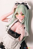 151cm 巨乳 RAD055 和泉理夏 Elsababe セックスドール 正面半身 片手を頭に置き胸元へ手を添える姿