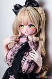 151cm 巨乳 Elsababe AHR039 尾崎芽依 エロドール 金髪ツインテールに手を添えた黒いネクタイ姿