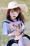 Kiradols 155cm Bカップ #KH001-A 梅川庫子｜麦わら帽子で雑誌を抱える正面像｜エロドール