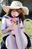 Kiradols 155cm Bカップ #KH001-A 梅川庫子｜麦わら帽子で雑誌を抱える座り姿｜ラブドール