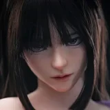 蛍火日記 Maxシリーズ ダッチワイフ 153cm Aカップ 千岛 メイク⑥ 病みかわいい少女 リアル皮膚付き シリコン 宣伝写真は口開閉機能付きの硬めシリコンヘッド