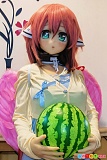 155cm Fカップ M17 Aotume Doll エロドール、スイカを両手で抱えた正面上半身姿