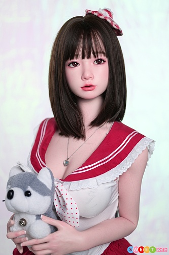FUDOLL 米洛 清楚な妹系スタイル×赤白フリル衣装 エロフィギュア 148cm Dカップ リアル皮膚メイク付き フルシリコン 高級 ROS口開閉機能選択可