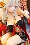 Aotume Doll #140 155cm Fカップ アダルトドール、狐耳飾りと胸元装飾の座り姿アップ