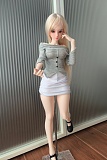 エロドール 香波 60cm Mini Doll、片手を前に伸ばしたグレー衣装の立ち姿
