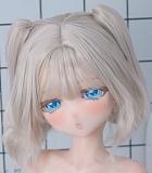 AMEDOLL #201ヘッド 125cm Cカップ アニメ調 猫柄Tシャツにミニスカート姿の萌え美少女 エロフィギュア フルシリコン製アニメドール