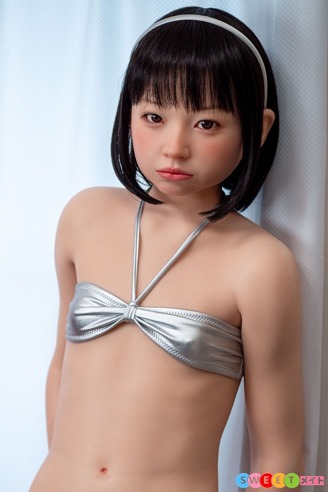 J-cute 貧乳 ラブドール AGD32 萊（らい）ヘッド 149cm シルバービキニ×黒髪ボブ美少女 軽量 かわいい シリコン製 等身大 リアルドール 高級 シリコン製 ROS機能付き