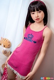 J-cute エロフィギュア 137cm 夏美、壁にもたれる黒髪ボブの上半身姿