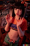 137cm アダルトドール 夏美 J-cute、両手を上げたハロウィン衣装の上半身姿