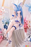 台座に座り手を猫ポーズにしたアニメドール XYGO(許願谷) アニメ調 141cm Cカップ R04 秦泊夜