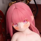 JSL DOLL アニメドール 120cm Aカップ 大肥魚メイク① 萌え系美少女 小柄 ラブドール 貧乳 PVCヘッド+TPE製ボディ