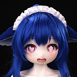JSL DOLL アニメドール 120cm Aカップ 大肥魚メイク① 萌え系美少女 小柄 ラブドール 貧乳 PVCヘッド+TPE製ボディ